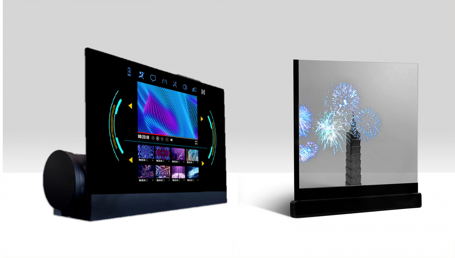 可卷式、折迭性、高透明